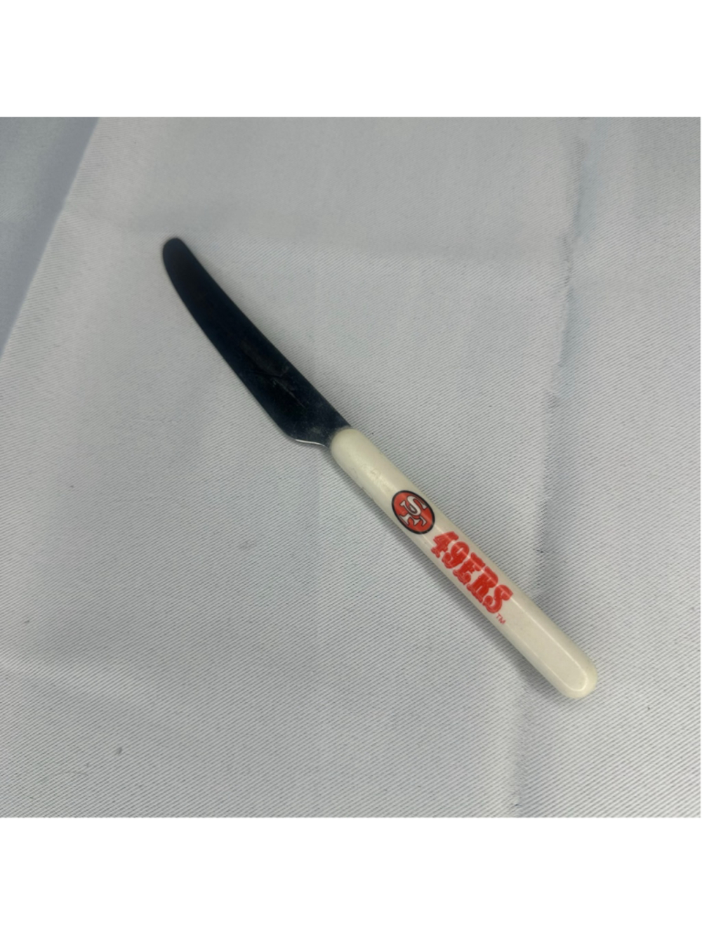 Vintage San Francisco 49ers Serrated Steak Knife - White Handle NFL